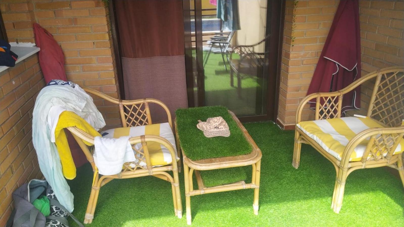Apartamento Con Terraza Y Acceso Directo A La Piscina Y A 50 M De La Playa Miami Playa Bagian luar foto
