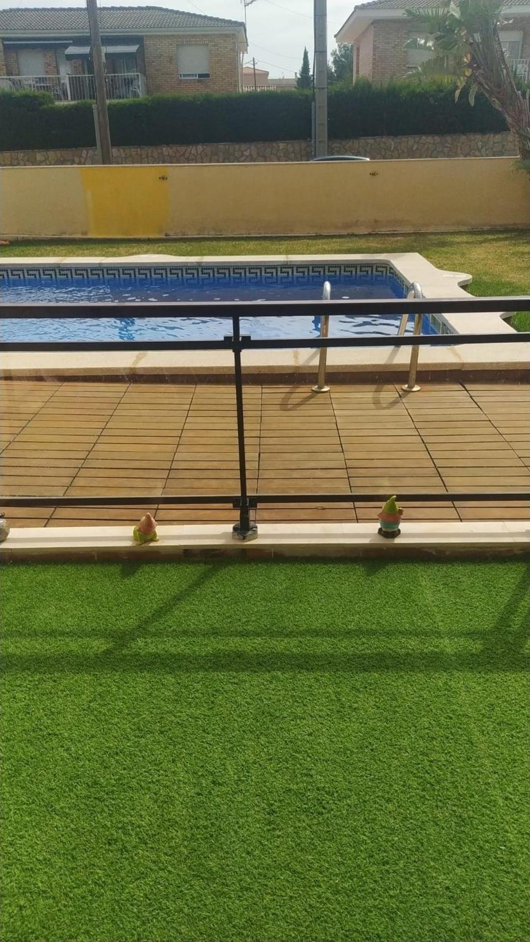 Apartamento Con Terraza Y Acceso Directo A La Piscina Y A 50 M De La Playa Miami Playa Bagian luar foto